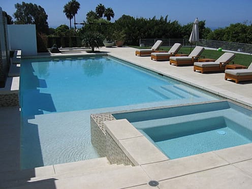 Luxurious in-ground outdoor pool